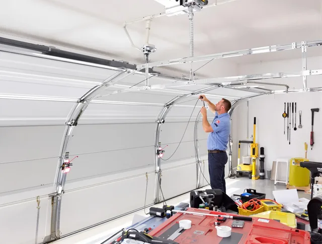 Garage door cable repair service by New Milford Garage Door Repair in New Milford