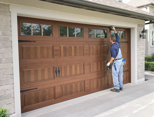Custom garage door showcase by New Milford Garage Door Repair in New Milford