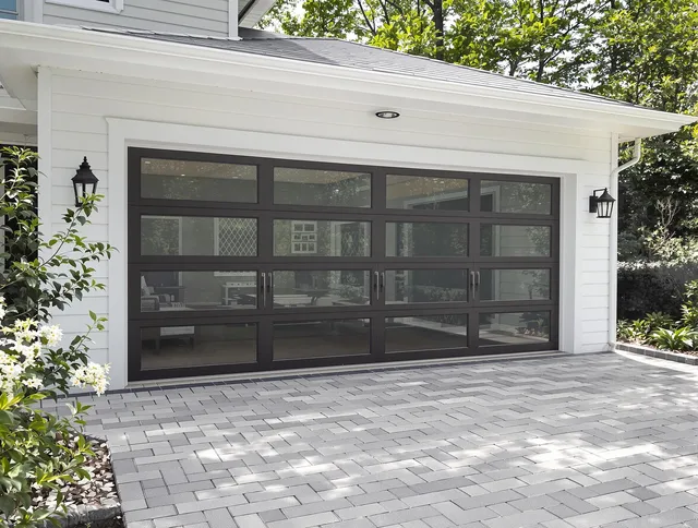 New Milford Garage Door Repair design specialist presenting custom garage door options to New Milford homeowner