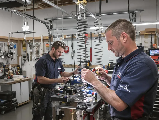 Garage door spring repair service by New Milford Garage Door Repair in New Milford